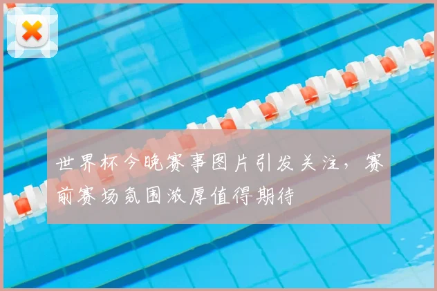 世界杯今晚赛事图片引发关注，赛前赛场氛围浓厚值得期待